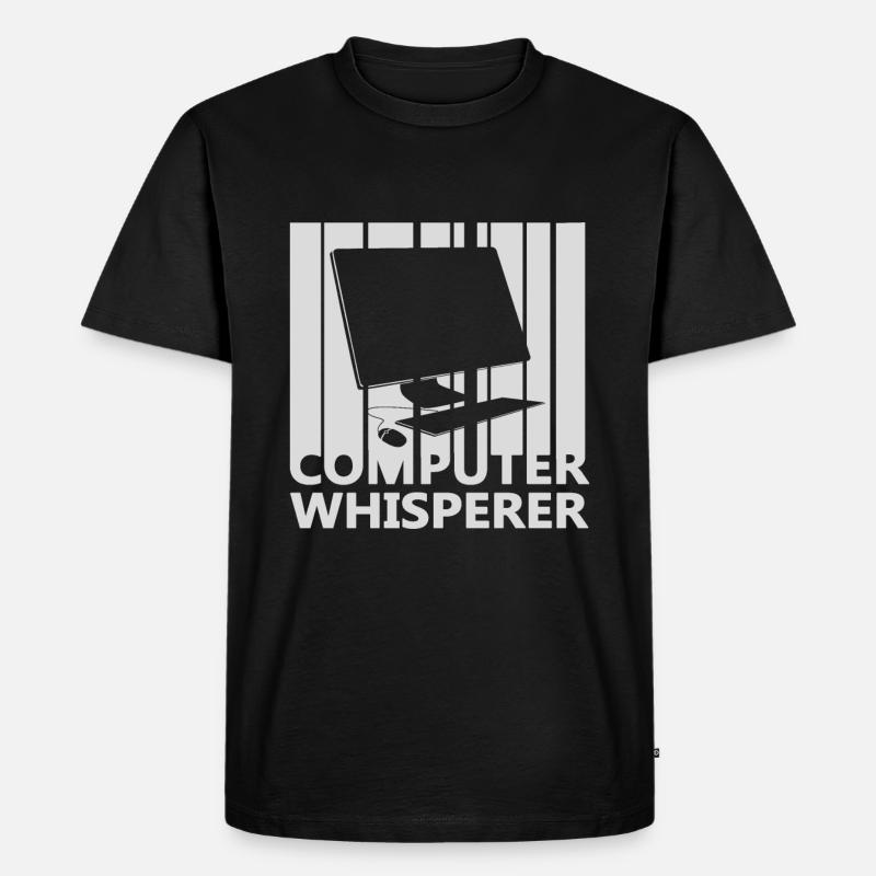 Computer Nerd - Männer Premium Bio T-Shirt - Schwarz