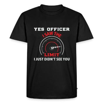 Höchstgeschwindigkeit Autofahrer Lustig - Männer Premium Bio T-Shirt - Schwarz - Vorne - Nico (187cm)