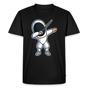 Escrimeur DAB - T-shirt Premium bio Homme - noir - Devant - Nico (187cm)