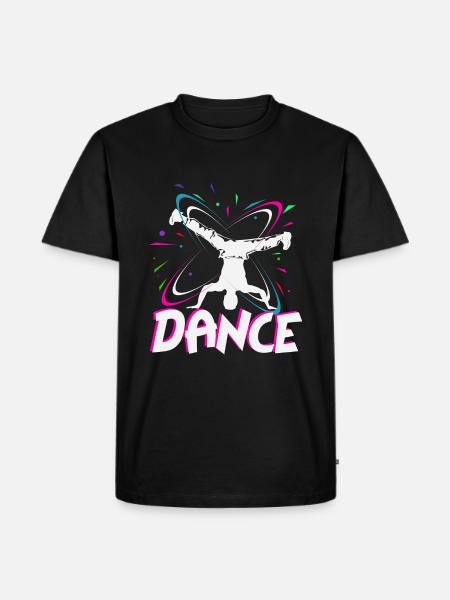 Breakdancer - Männer Premium Bio T-Shirt - Schwarz