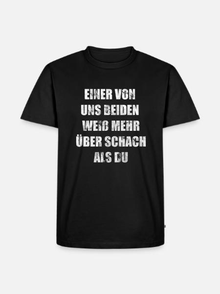 Schach - Männer Premium Bio T-Shirt - Schwarz