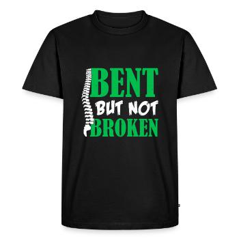 Scoliose - T-shirt Premium bio Homme - noir - Devant - Nico (187cm)