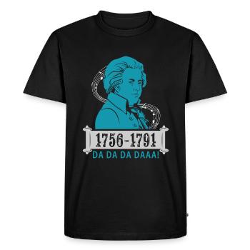 Wolfgang Amadeus Mozart - T-shirt Premium bio Homme - noir - Devant - Nico (187cm)