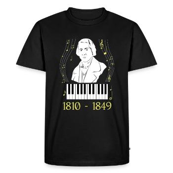 Frederic Chopin - T-shirt Premium bio Homme - noir - Devant - Nico (187cm)