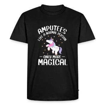 Amputation - T-shirt Premium bio Homme - noir - Devant - Nico (187cm)