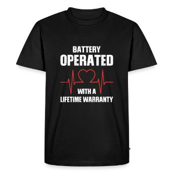 pacemaker - Men's Premium Organic T-Shirt - black - Front - Nico (187cm)
