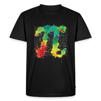 Maths Enseignants Formules De Pi - T-shirt Premium bio Homme - noir - Devant - Nico (187cm)