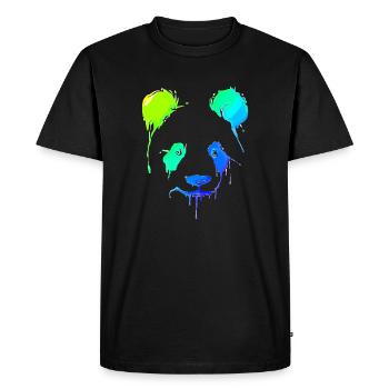 Panda | | Panda Bear Asie | Animaux - T-shirt Premium bio Homme - noir - Devant - Nico (187cm)