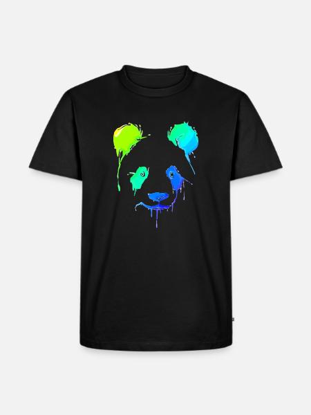 Panda | Panda Bear | Asia | Animals - Men's Premium Organic T-Shirt - black