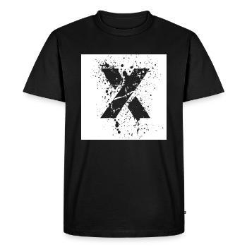 X coloré | icône | | cadeaux blanc - T-shirt Premium bio Homme - noir - Devant - Nico (187cm)