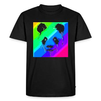 Panda | | Panda Bear Asie | Animaux - T-shirt Premium bio Homme - noir - Devant - Nico (187cm)
