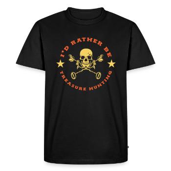 Chasseur de trésors Chasse au trésor Détecteur de métaux - T-shirt Premium bio Homme - noir - Devant - Nico (187cm)