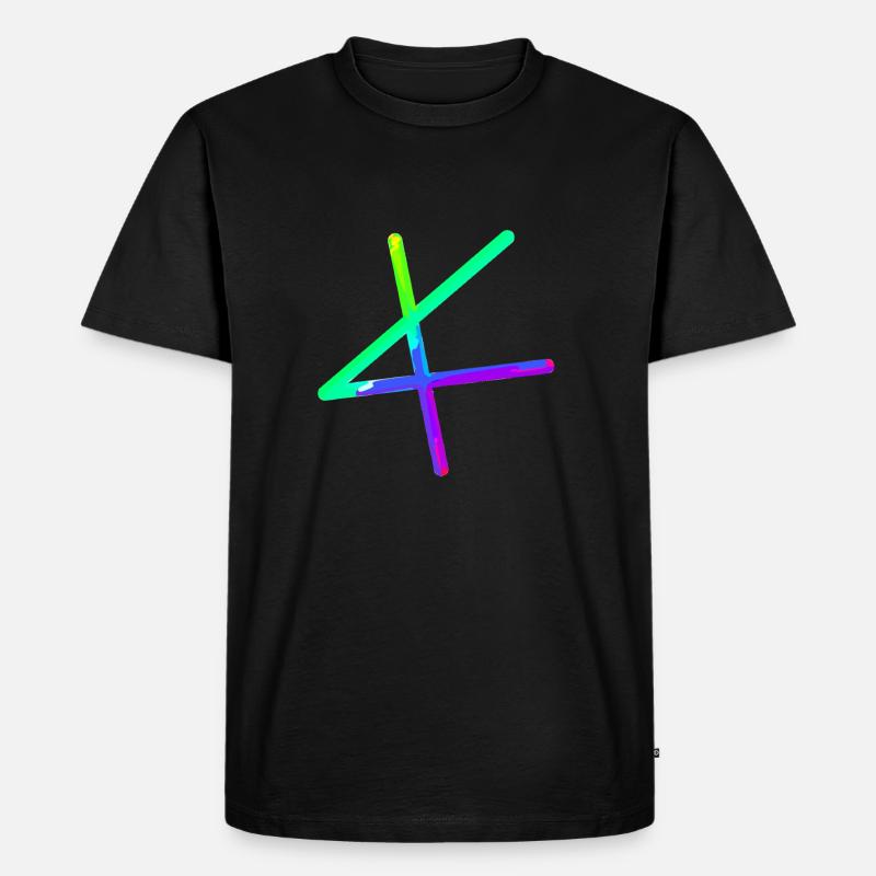 Alpha | Symbol | griechisches Alphabet - Männer Premium Bio T-Shirt - Schwarz