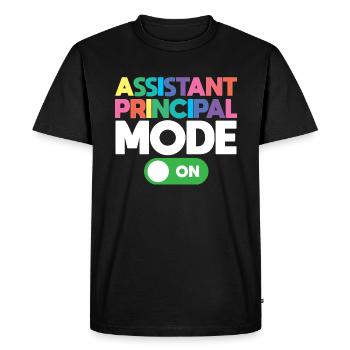 Deputy Headmaster School - Men's Premium Organic T-Shirt - black - Front - Nico (187cm)