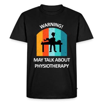 Physiothérapeute Cadeau humoristique disant drôle - T-shirt Premium bio Homme - noir - Devant - Nico (187cm)