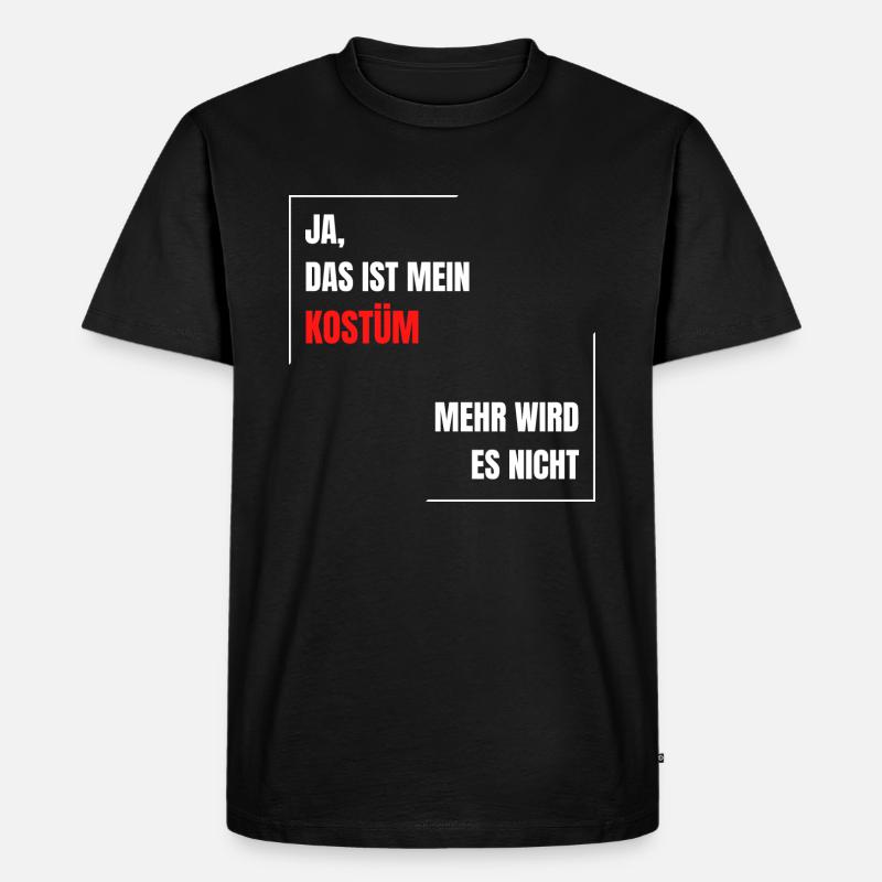 Fasching Karneval Kostüm 2023 - Männer Premium Bio T-Shirt - Schwarz
