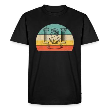 Latein Liebhaber Lehrer Schüler - Männer Premium Bio T-Shirt - Schwarz - Vorne - Nico (187cm)