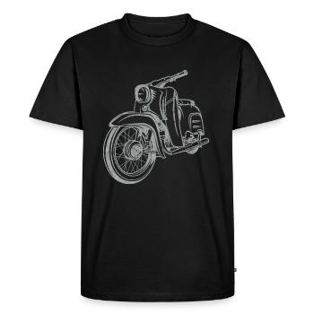 Simson Schwalbe KR51 Vintage Silhouette Ligne - T-shirt Premium bio Homme - noir - Devant - Nico (187cm)