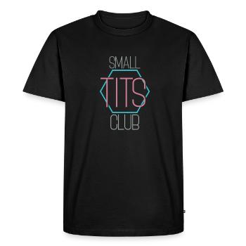 Small Tits Club - Men's Premium Organic T-Shirt - black - Front - Nico (187cm)