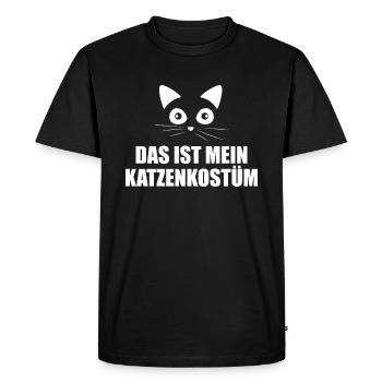 Carnaval en costume de chat - T-shirt Premium bio Homme - noir - Devant - Nico (187cm)