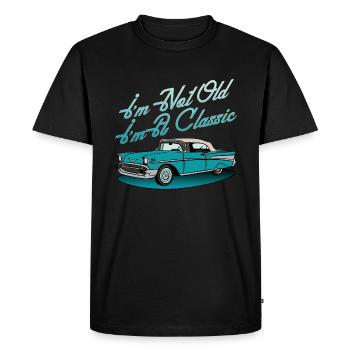 Graphique de voiture classique - T-shirt Premium bio Homme - noir - Devant - Nico (187cm)