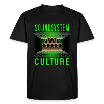 Espace culturel Soundsystem - T-shirt Premium bio Homme - noir - Devant - Nico (187cm)