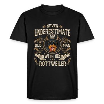 Chien Rottweiler - T-shirt Premium bio Homme - noir - Devant - Nico (187cm)