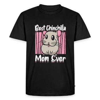 Chinchilla Souris de Chinchilla - T-shirt Premium bio Homme - noir - Devant - Nico (187cm)