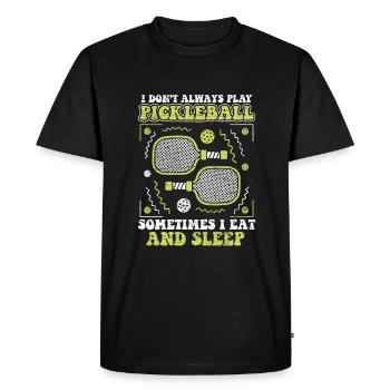 Pickleball Pickleballer Sport - Men's Premium Organic T-Shirt - black - Front - Nico (187cm)