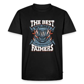 Soudeur Métallurgiste - T-shirt Premium bio Homme - noir - Devant - Nico (187cm)