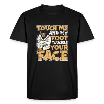 Karaté Karaté Combattant Arts Martiaux - T-shirt Premium bio Homme - noir - Devant - Nico (187cm)