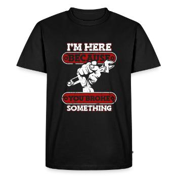 Atelier de tournevis mécanique - T-shirt Premium bio Homme - noir - Devant - Nico (187cm)