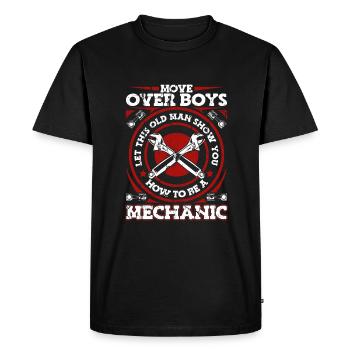 Atelier de tournevis mécanique - T-shirt Premium bio Homme - noir - Devant - Nico (187cm)