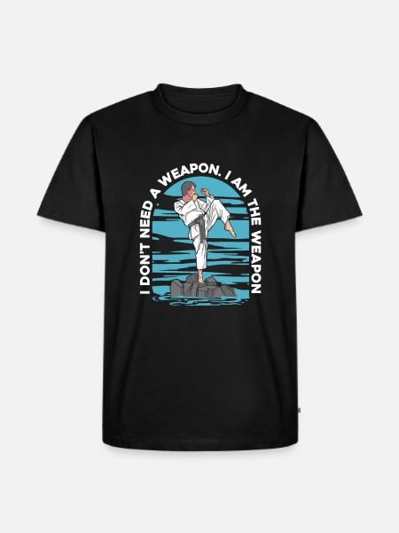 Karate Karate Fighter Martial Arts - Men's Premium Organic T-Shirt - black