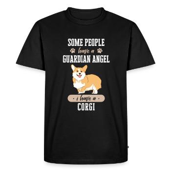 Pembroke Welsh Corgi Chiens Chiens - T-shirt Premium bio Homme - noir - Devant - Nico (187cm)