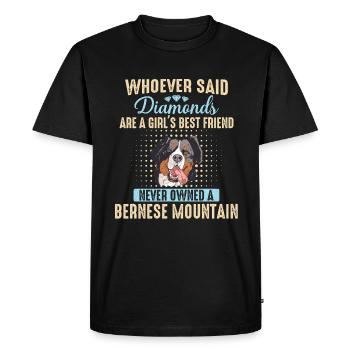 Chien de montagne bernois - T-shirt Premium bio Homme - noir - Devant - Nico (187cm)