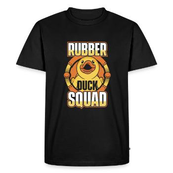 Rubber Ducks Bathroom Yellow Duck - Men's Premium Organic T-Shirt - black - Front - Nico (187cm)