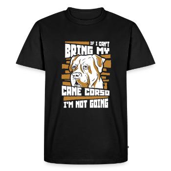 Cane Corso Chien - T-shirt Premium bio Homme - noir - Devant - Nico (187cm)