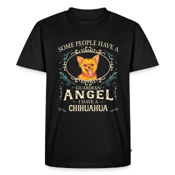 Chien Chihuahua - T-shirt Premium bio Homme - noir - Devant - Nico (187cm)