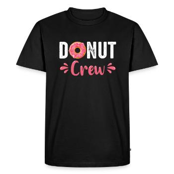 Donut Donuts Candy Bagel - T-shirt Premium bio Homme - noir - Devant - Nico (187cm)