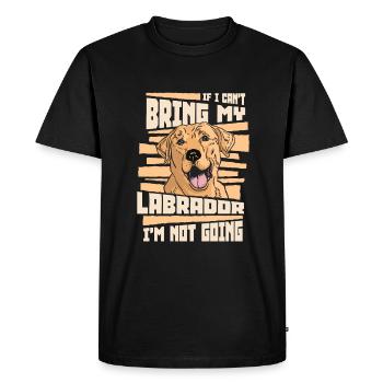 Chien Labrador - T-shirt Premium bio Homme - noir - Devant - Nico (187cm)