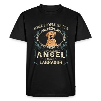 Chien Labrador - T-shirt Premium bio Homme - noir - Devant - Nico (187cm)