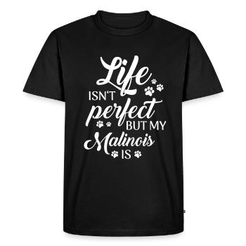 Malinois Hund - Männer Premium Bio T-Shirt - Schwarz - Vorne - Nico (187cm)