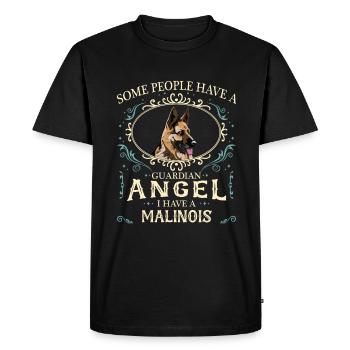 Chien Malinois - T-shirt Premium bio Homme - noir - Devant - Nico (187cm)