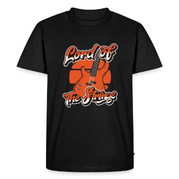 Bass Guitar Bass Bass Instrument - Men's Premium Organic T-Shirt - black - Front - Nico (187cm)
