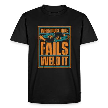 Soudeur Métallurgiste - T-shirt Premium bio Homme - noir - Devant - Nico (187cm)