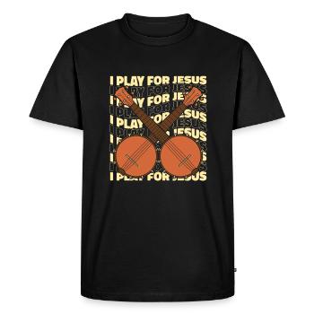 Banjo Instrument - T-shirt Premium bio Homme - noir - Devant - Nico (187cm)