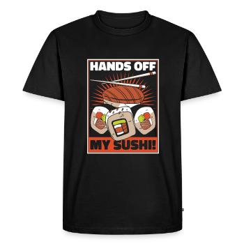 Sushi Japanese Food Maki Sushi Kawaii - Men's Premium Organic T-Shirt - black - Front - Nico (187cm)