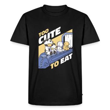 Végétarien Végétalien Veggie Végétarien - T-shirt Premium bio Homme - noir - Devant - Nico (187cm)