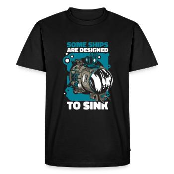 Sous-marin sous-marin Marin marin - T-shirt Premium bio Homme - noir - Devant - Nico (187cm)